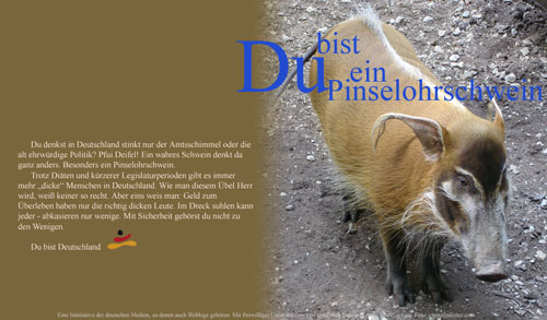 Du bist ein Pinselohrschwein